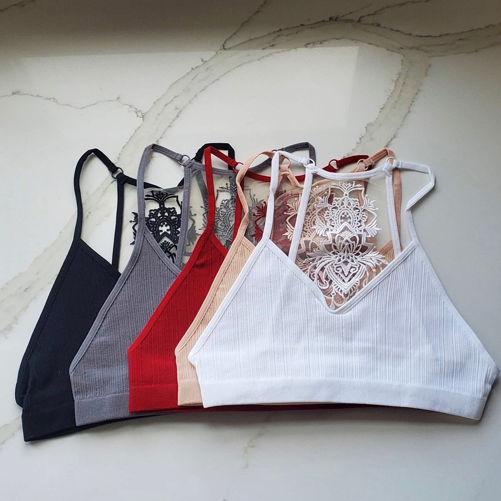 🔥BESTSELLER🔥White tattoo mesh bralette - Picture 13 of 15